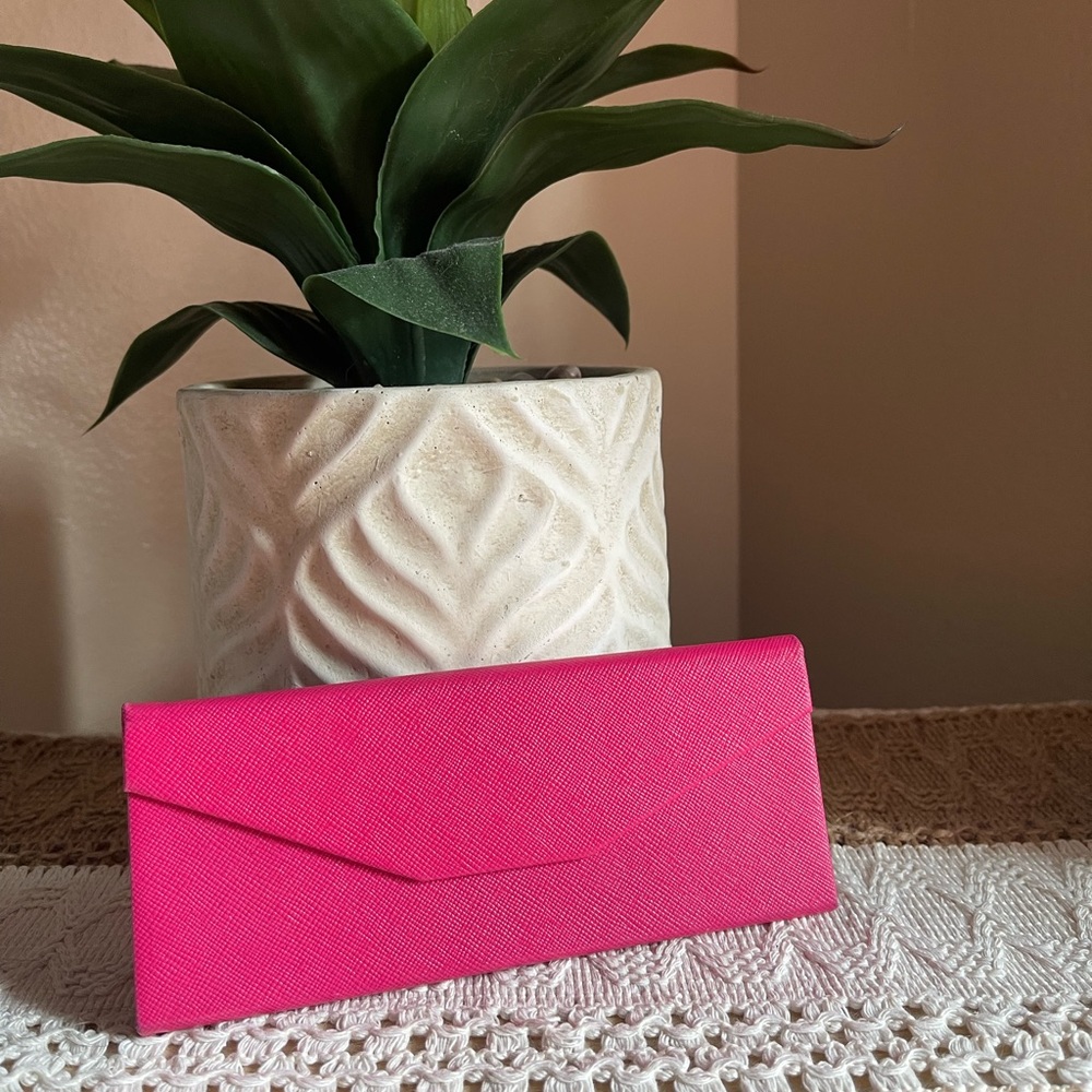 Pink Folding Sunglass Case